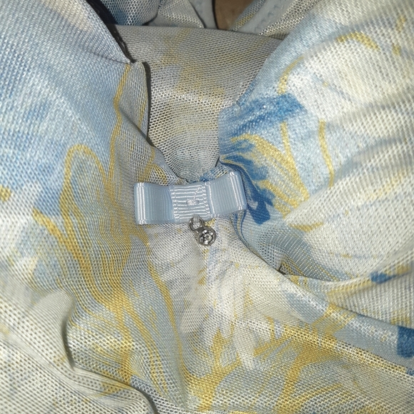 Blue & Yellow Floral La Vie En Rose Babydoll - Picture 8 of 9